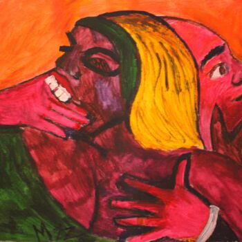 Peinture intitulée "Tango" par Mikhey Chikov, Œuvre d'art originale, Acrylique