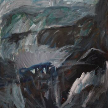 Painting titled "Storm" by Mikhey Chikov, Original Artwork, Acrylic