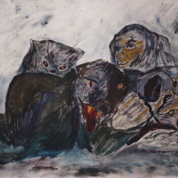Pittura intitolato "Siesta" da Mikhey Chikov, Opera d'arte originale, Acrilico