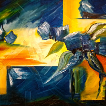 Malerei mit dem Titel "Abstract 01" von Damir Mikovic, Original-Kunstwerk, Öl