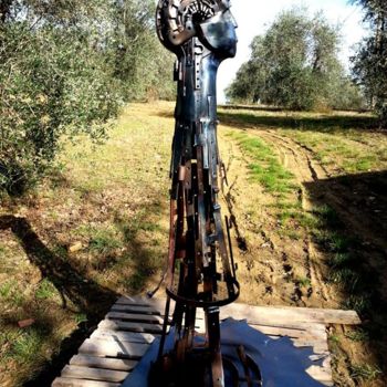 Escultura intitulada "Booo" por Matteo Camiciotti Farkas, Obras de arte originais