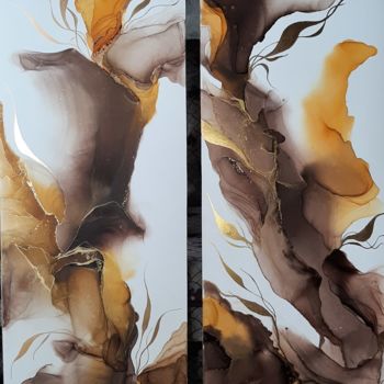 Картина под названием "Буйство лета" - Liudmila Gebgart, Подлинное произведение искусства, Чернила