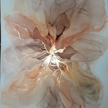 Картина под названием "Нежность" - Liudmila Gebgart, Подлинное произведение искусства, Чернила