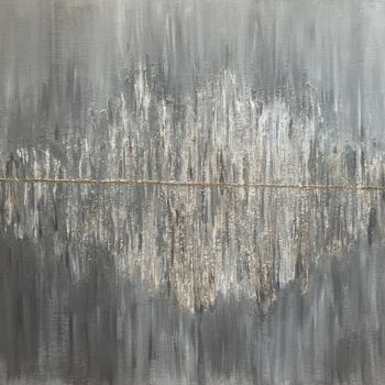 Painting titled ""Gray Mirror: Delvi…" by Mila Frolova, Original Artwork, Acrylic
