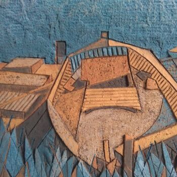 Escultura titulada "Barcas en la Albufe…" por Mila Montoro, Obra de arte original, Decoración del hogar