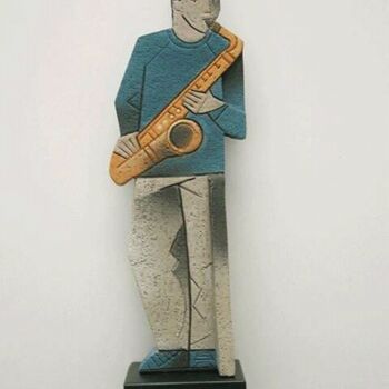 Скульптура под названием "Jazz" - Mila Montoro, Подлинное произведение искусства, Керамика