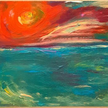 Painting titled "Море" by Mila Smagliy, Original Artwork, Acrylic