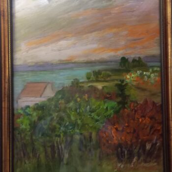 Картина под названием "Пейзаж" - Mila Smagliy, Подлинное произведение искусства, Масло