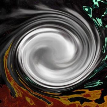 Digital Arts titled "Cosmic Hole" by Milad Zardeh, Original Artwork
