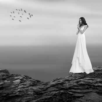 Photographie intitulée "The Bride ⅠⅠⅠ Limit…" par Milan Karagic, Œuvre d'art originale, Photographie numérique