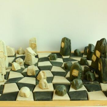 Sculpture titled "chess" by Milan Rakic, Original Artwork