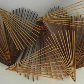 Sculpture titled "wood mosaic" by Milan Rakic, Original Artwork, Wood