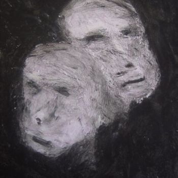 Dessin intitulée "Faces" par Mi Lan, Œuvre d'art originale, Autre