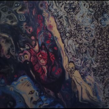 Malerei mit dem Titel "PARASITART (origina…" von Milao Chewithllipta, Original-Kunstwerk, Öl