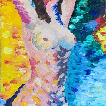 Pittura intitolato "Naked" da Milaoriginals, Opera d'arte originale, Acrilico