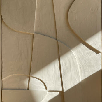 Картина под названием "Composition N1" - Mila Oz, Подлинное произведение искусства, Акрил Установлен на Деревянная рама для…