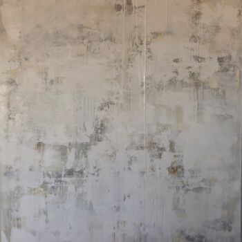Картина под названием "The ivory cloud" - Mila Oz, Подлинное произведение искусства, Акрил Установлен на Деревянная рама для…