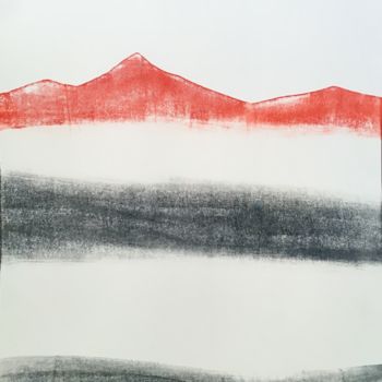 "Montañas1" başlıklı Tablo Milena Mateva tarafından, Orijinal sanat, Mürekkep