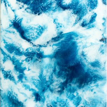 Painting titled "Sea Foam" by Milena Grzegorzewska, Original Artwork, Resin