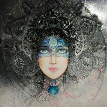 Painting titled "Princess Of The Nig…" by Milena Sochilina, Original Artwork, Acrylic