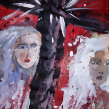 Pittura intitolato "femminicidio.jpg" da Milena Aere, Opera d'arte originale, Acrilico