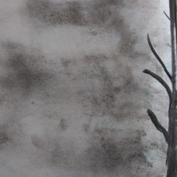 Peinture intitulée "albero-nella-nebbia…" par Milena Aere, Œuvre d'art originale