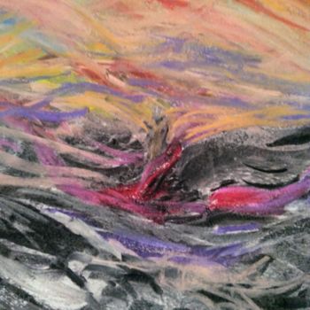 Painting titled "Mare in tempesta" by Milena Aere, Original Artwork