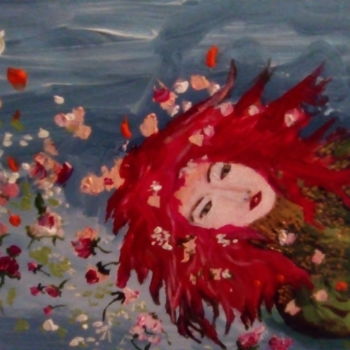 绘画 标题为“Ophelia” 由Milena Aere, 原创艺术品, 丙烯