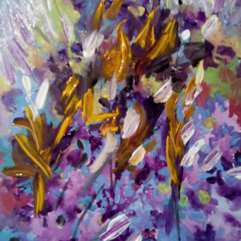 Painting titled "iris.jpg" by Milena Aere, Original Artwork, Acrylic