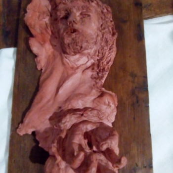 Sculptuur getiteld "crucifige.jpg" door Milena Aere, Origineel Kunstwerk