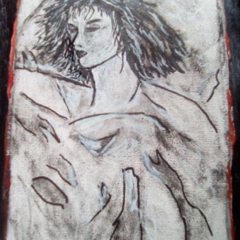 Рисунок под названием "dormire-3.jpg" - Milena Aere, Подлинное произведение искусства, Древесный уголь