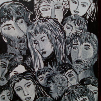 Zeichnungen mit dem Titel "uniti-da-un-comune-…" von Milena Aere, Original-Kunstwerk, Andere