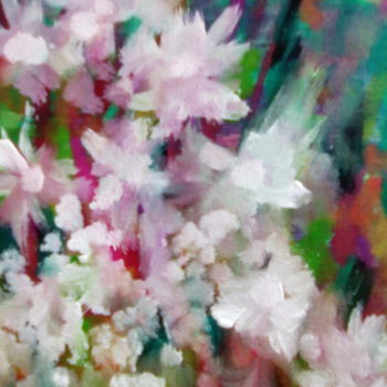 Pittura intitolato "fiori-bianchi.jpg" da Milena Aere, Opera d'arte originale, Acrilico