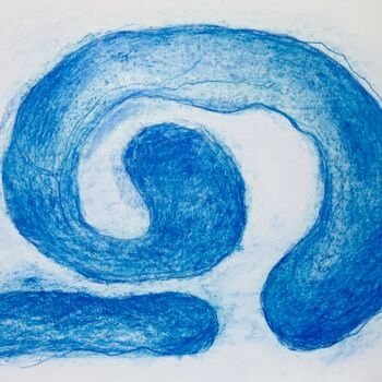 Disegno intitolato "Snail on the road" da Miler Art, Opera d'arte originale, Pastello