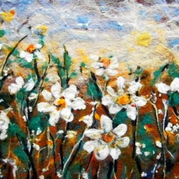 绘画 标题为“Flowers in the gard…” 由Milka Urbaníková, 原创艺术品, 其他
