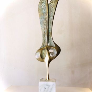 Escultura titulada "Eagle" por Milko Dobrev, Obra de arte original, Bronce