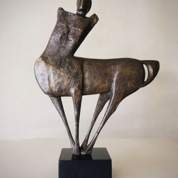 Sculpture intitulée "Centaur" par Milko Dobrev, Œuvre d'art originale, Bronze