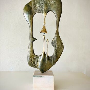 Sculpture titled "Music" by Milko Dobrev, Original Artwork, Bronze
