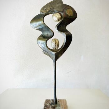 Sculpture intitulée "The tree" par Milko Dobrev, Œuvre d'art originale, Bronze