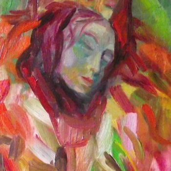 Painting titled "maschere" by Milla, Original Artwork, Oil