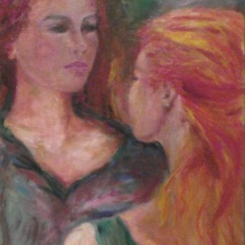 Painting titled "confidenze" by Milla, Original Artwork, Oil