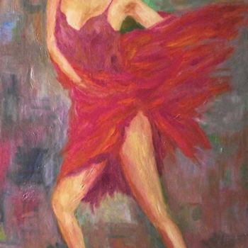 Schilderij getiteld "libertà" door Milla, Origineel Kunstwerk, Olie