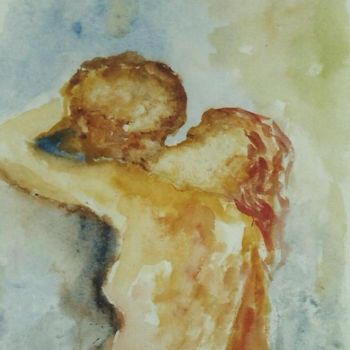 Pintura titulada "il-bacio.jpg" por Milla, Obra de arte original, Oleo