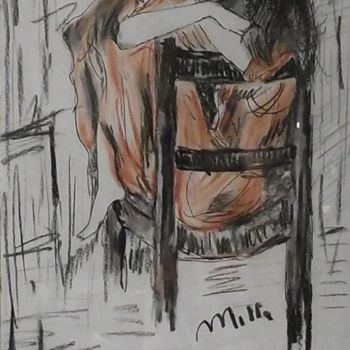Pittura intitolato "disegno-la-fanciull…" da Milla, Opera d'arte originale, Olio