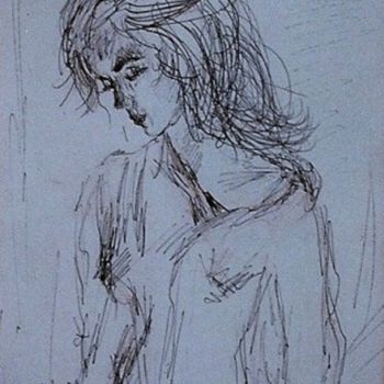 Pintura intitulada "tristezza.jpg" por Milla, Obras de arte originais, Óleo