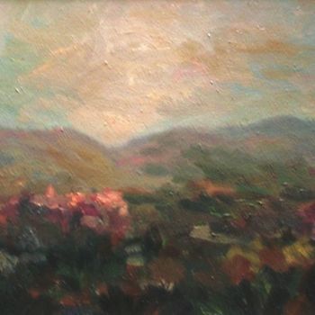 Painting titled "il-clivo-della-coll…" by Milla, Original Artwork, Oil