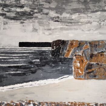 Картина под названием "Sagres" - Pierre Bidaut, Подлинное произведение искусства, Акрил Установлен на Деревянная рама для но…