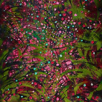 Картина под названием "Inner Universe 9.3" - Milly Martionou, Подлинное произведение искусства, Масло Установлен на Деревянн…