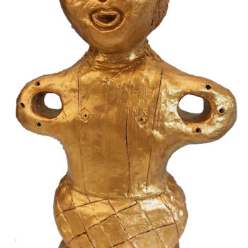 Rzeźba zatytułowany „Zlata, la déesse d’…” autorstwa Milo, Oryginalna praca, Glina