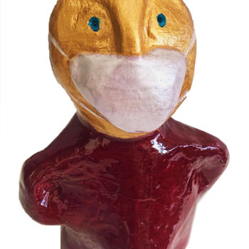雕塑 标题为“Jiva, la déesse de…” 由Milo, 原创艺术品, 粘土